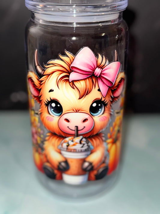 Cute Cow Plastic Cup