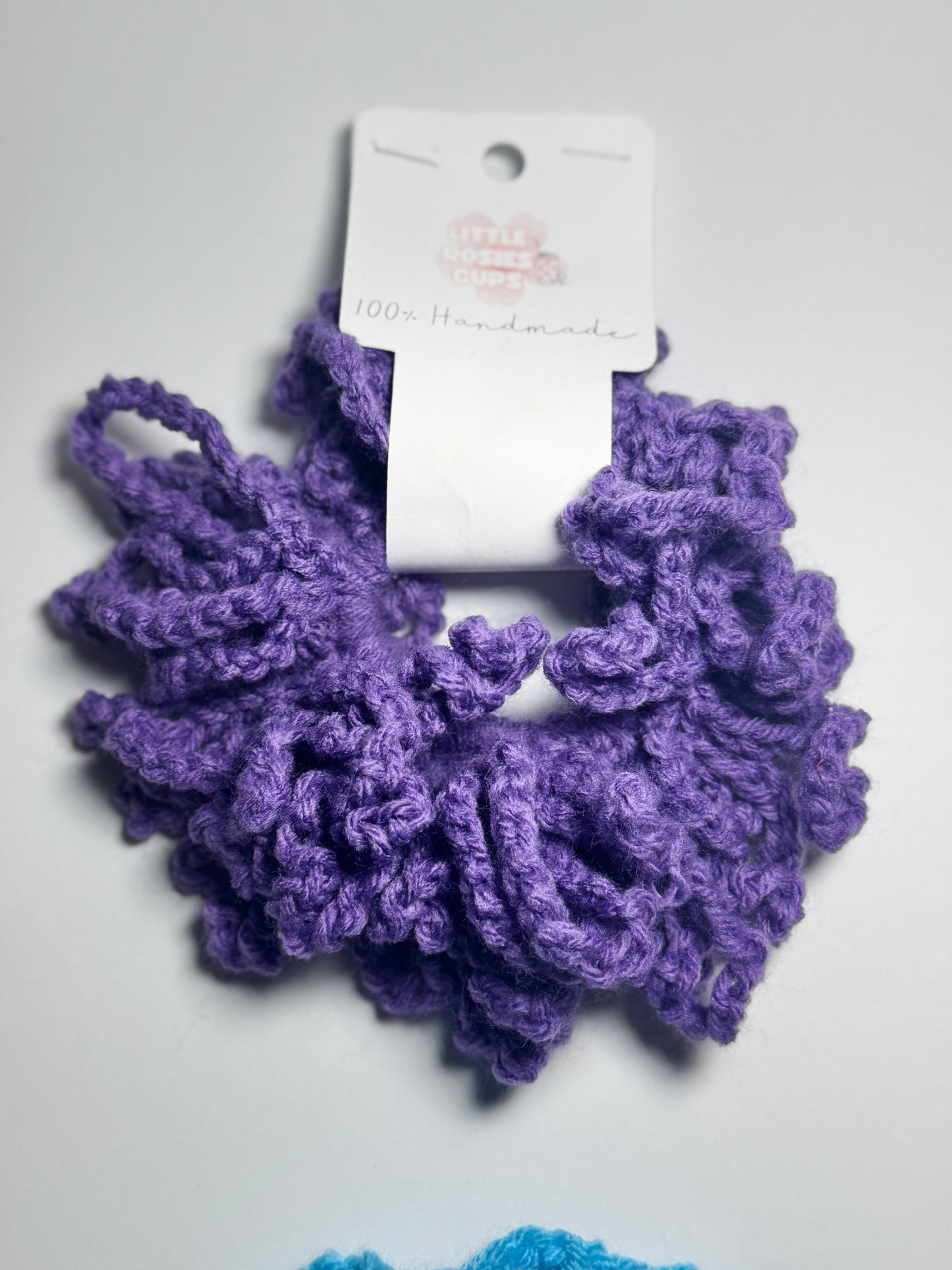 Purple Crochet Scrunchie