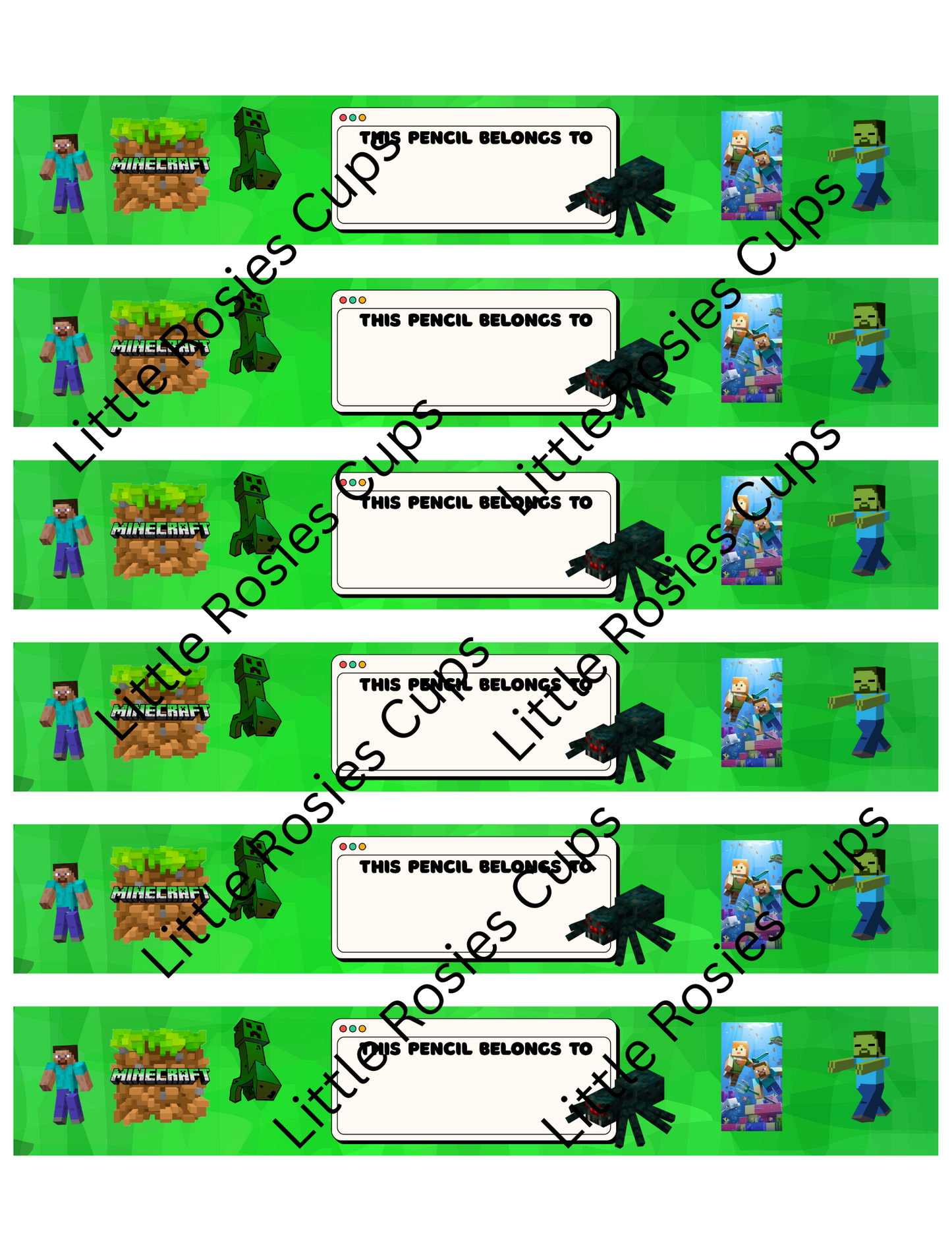 Minecraft Customized Pencil