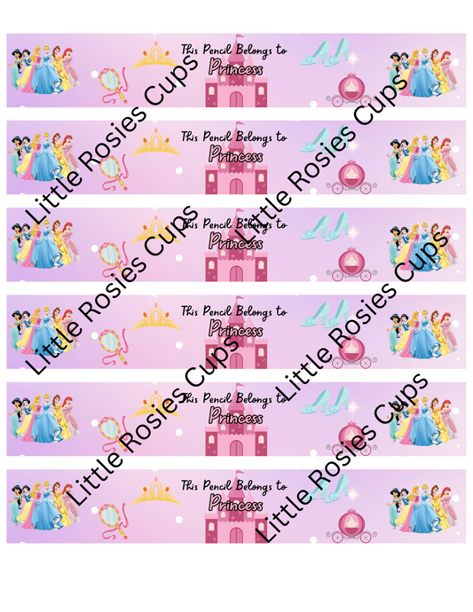 Princess Customized Pencils