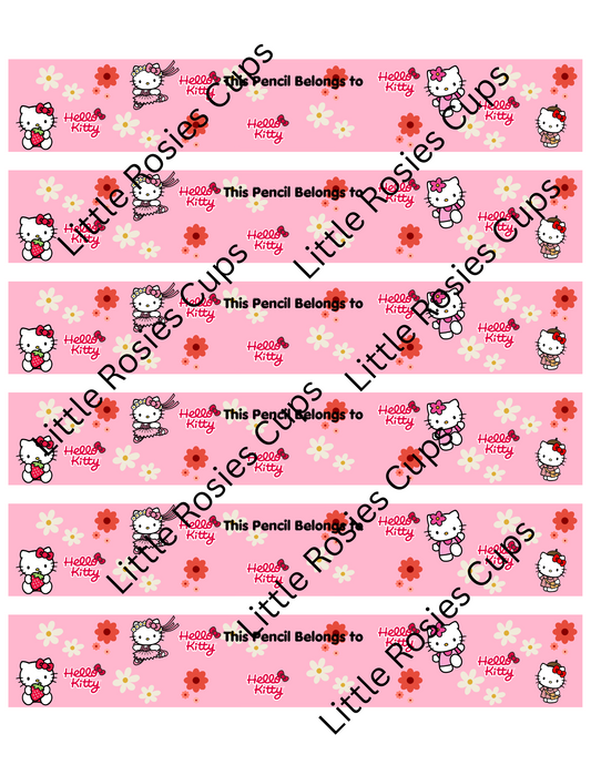 Hello Kitty Customized Pencils