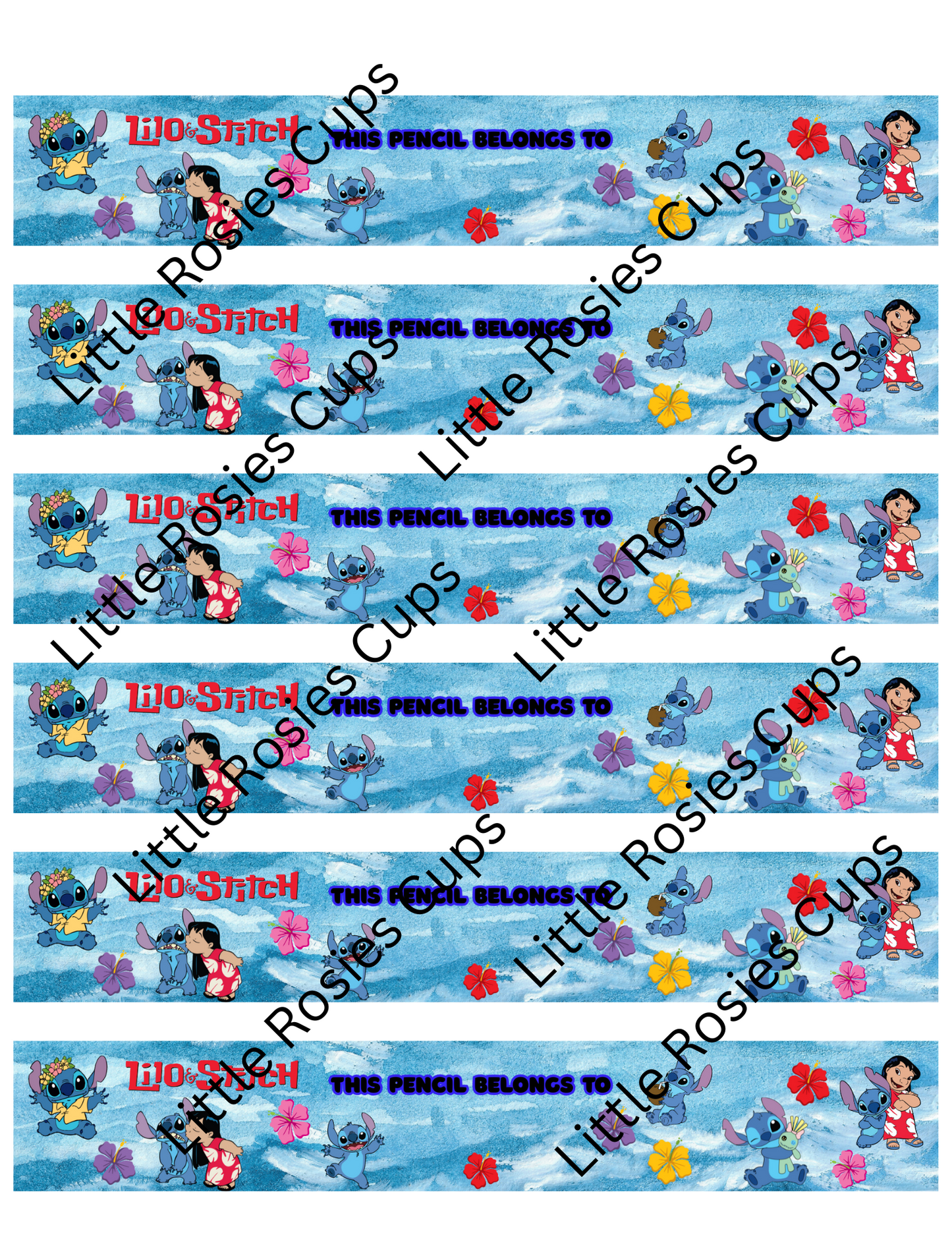 Stitch Customized Pencils