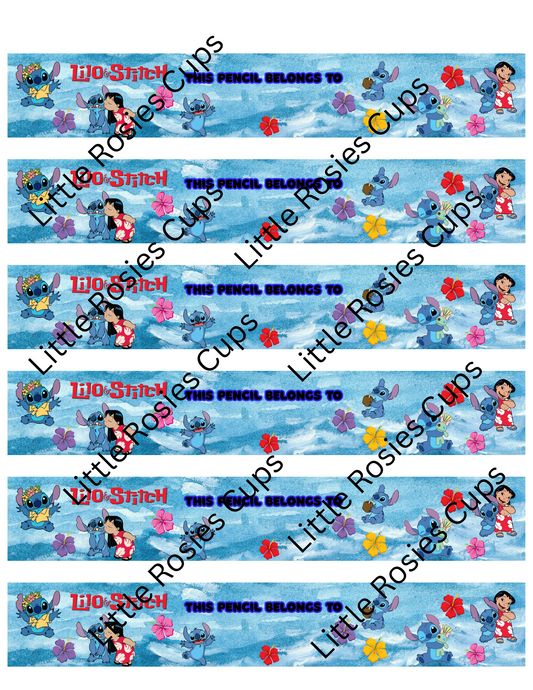 Stitch Customized Pencils